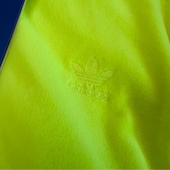 💙NWT💙 ADIDAS Jeremy Scott Track Top Solar Yellow - Picture 5 of 10